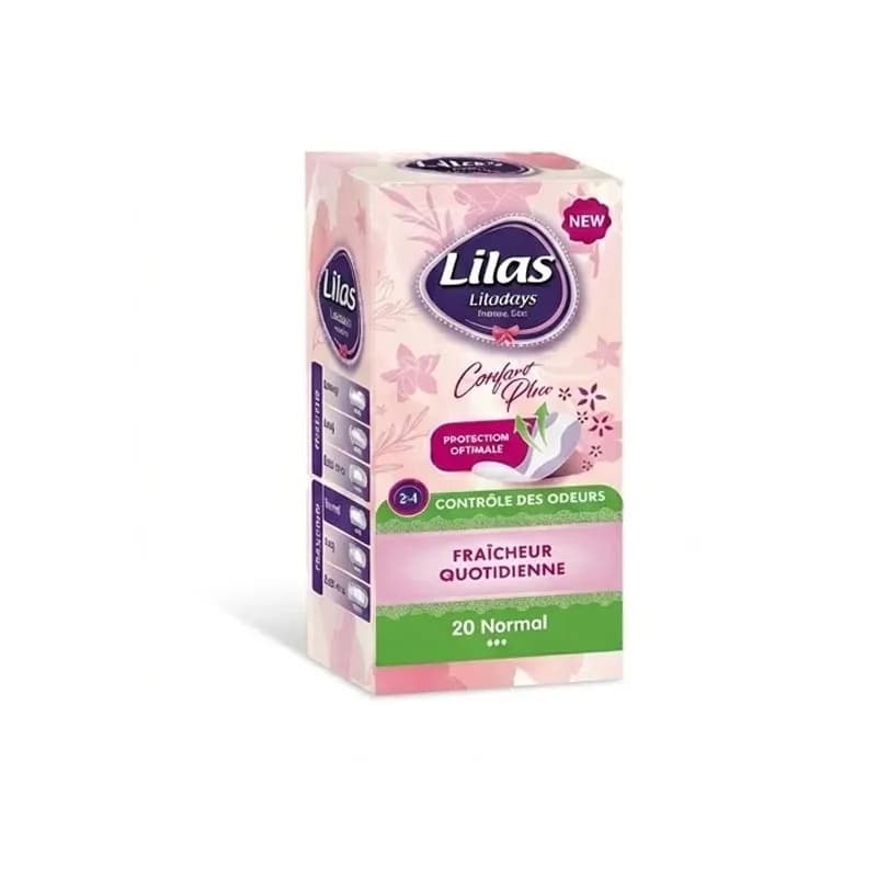 LILAS CONFORT PLUS PARFUMÉ PROTÉGE SLIP 20 PCE