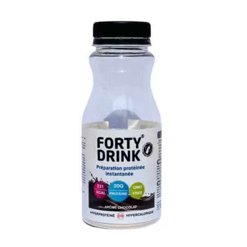 FORTY DRINK PREPARATION PROTEINE AROME CHOCOLAT