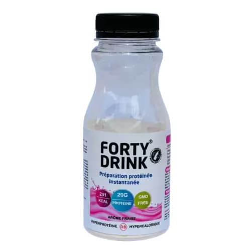 FORTY DRINK PREPARATION PROTEINE AROME FRAISE