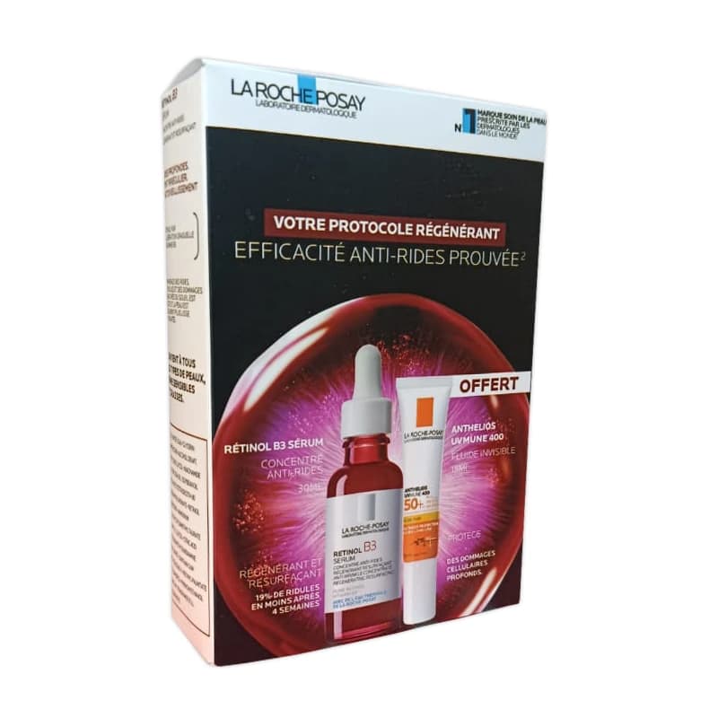 LA ROCHE-POSAY COFFRET VOTRE PROTOCOLE REGENERANT SERUM RETINOL B3 + ANTHELIOS SPF50 (OFFERT)