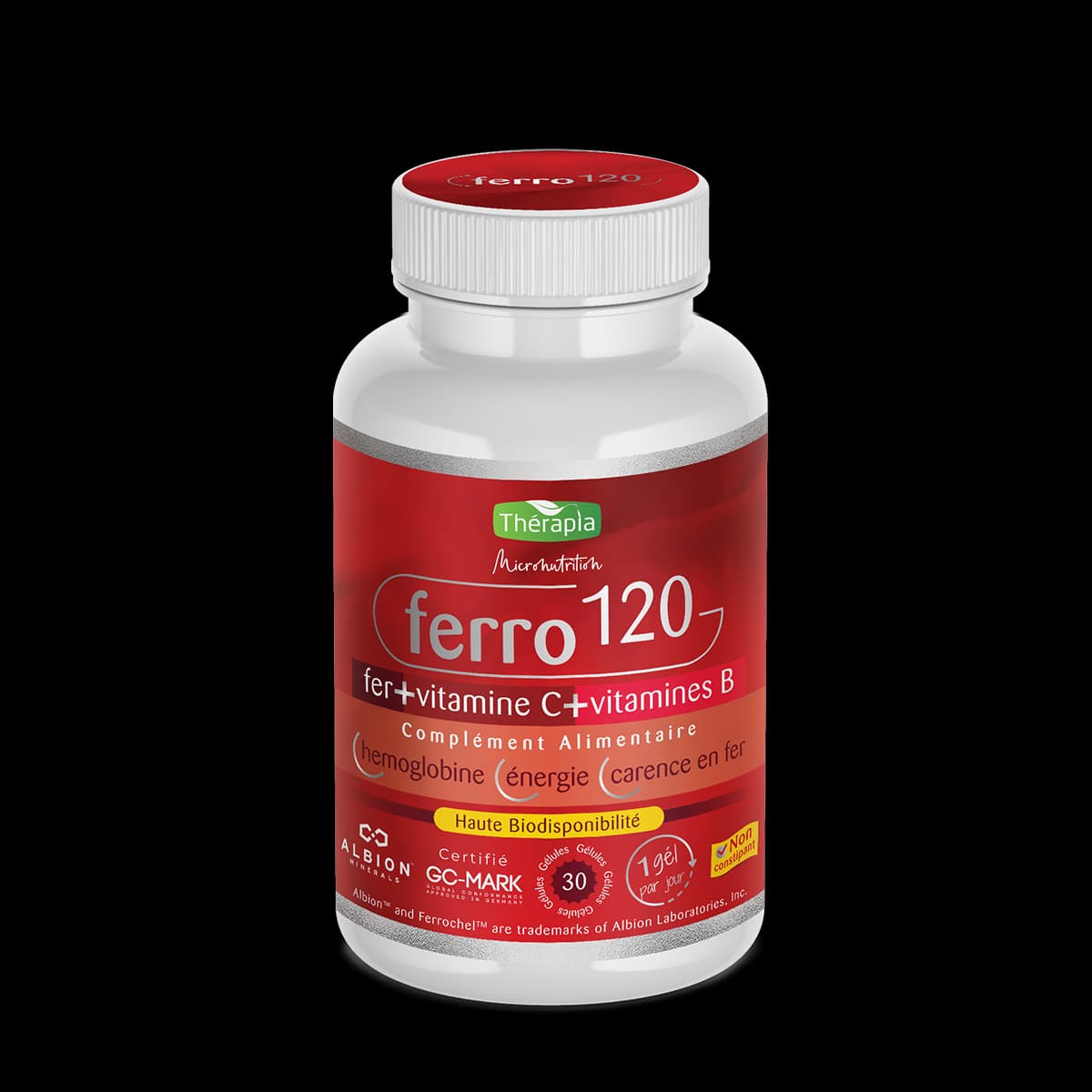 THÉRAPIA FERRO 120 FER+VITAMINE C+ VITAMINES B B/30