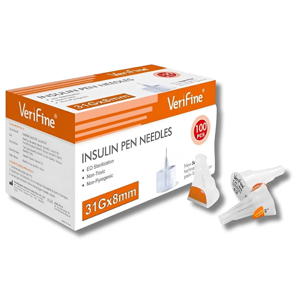 VERIFINE AIGUILLES STYLOS INSULINE 31GX8MM BOITE DE 100