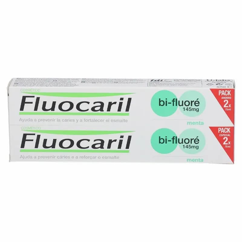 FLUOCARIL DENTIFRICE MENTHE BI FLUOR 75ML LOT DE 2