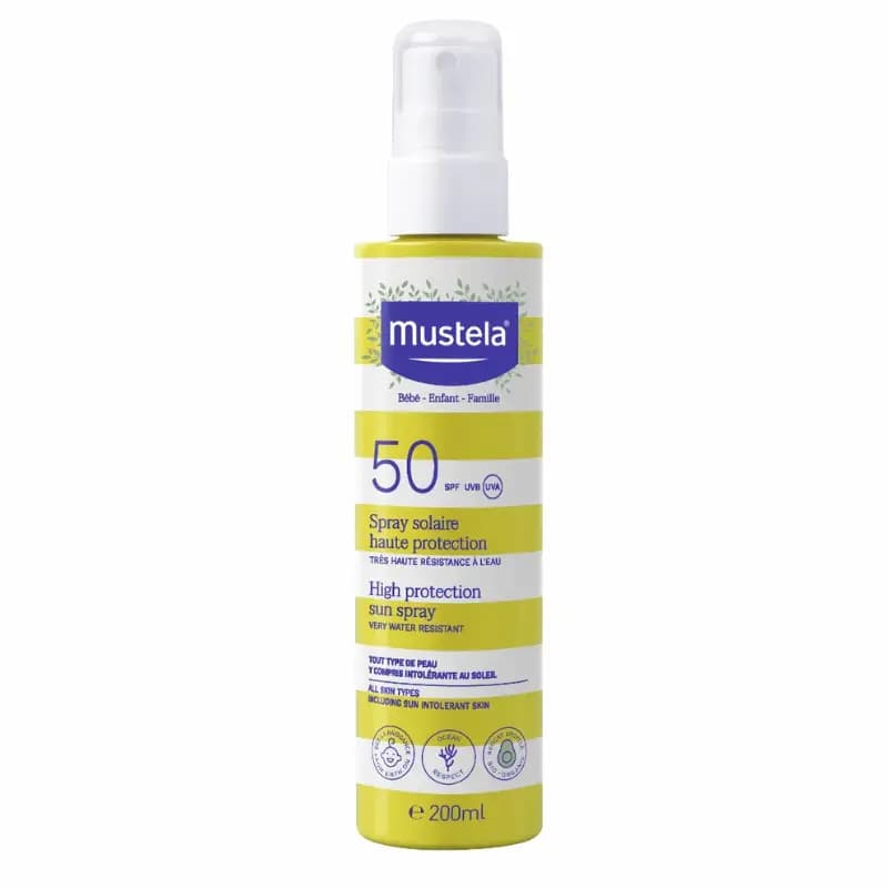 MUSTELA SPRAY SOLAIRE HAUTE PROTECTION BÉBÉ/ENFANT/FAMILLE 200ML