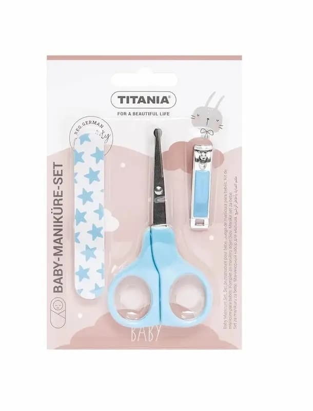 TITANIA SET BOX MANICURE BB 3 PCS CISEAU/COUPE ONGLE/LIME 1296