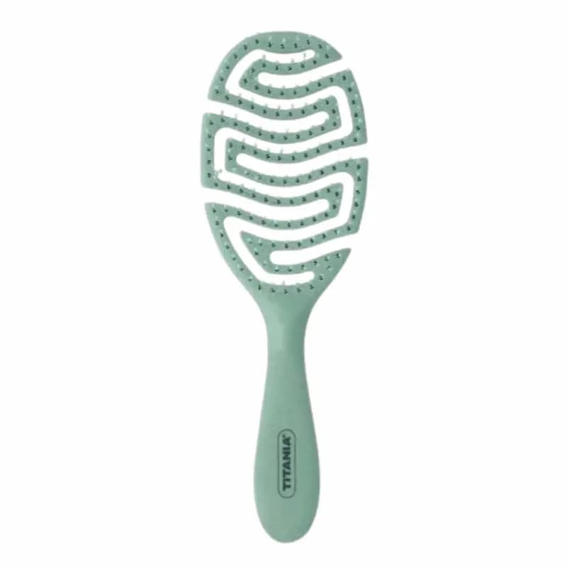 TITANIA BROSSE FLEXIBLE PLASTIQUE RECYCLE VERTE 24 CM 2886