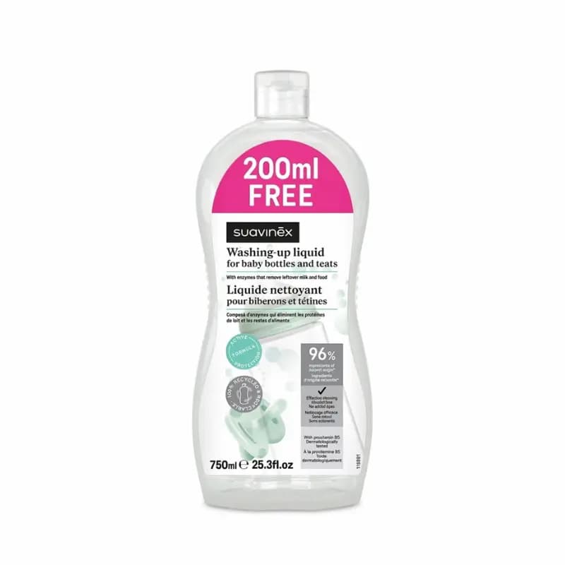 SUAVINEX LIQUIDE VAISSELLE POUR BIBERONS ET TETINES 750ML