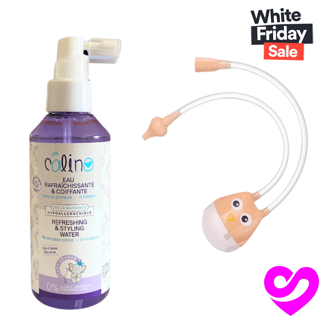 CALINO EAU RAFRAICHISSANTE ET COIFFANTE 150ML+ ASPIRATEU NASAL 0M+ (OFFERT)