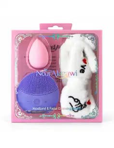 NOORALAZAWI Bandeau + Eponge + Brosse de nettoyage en silicone