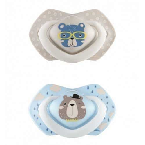 canpol babies 2 sucette universelle 18M+ bonjour paris bleu