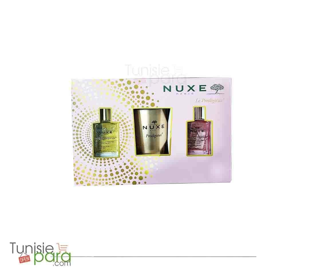 NUXE Coffret huile prodigieuse florale 30ml + huile prodigieuse 30ml offert + bougie huile prodigieuse offert