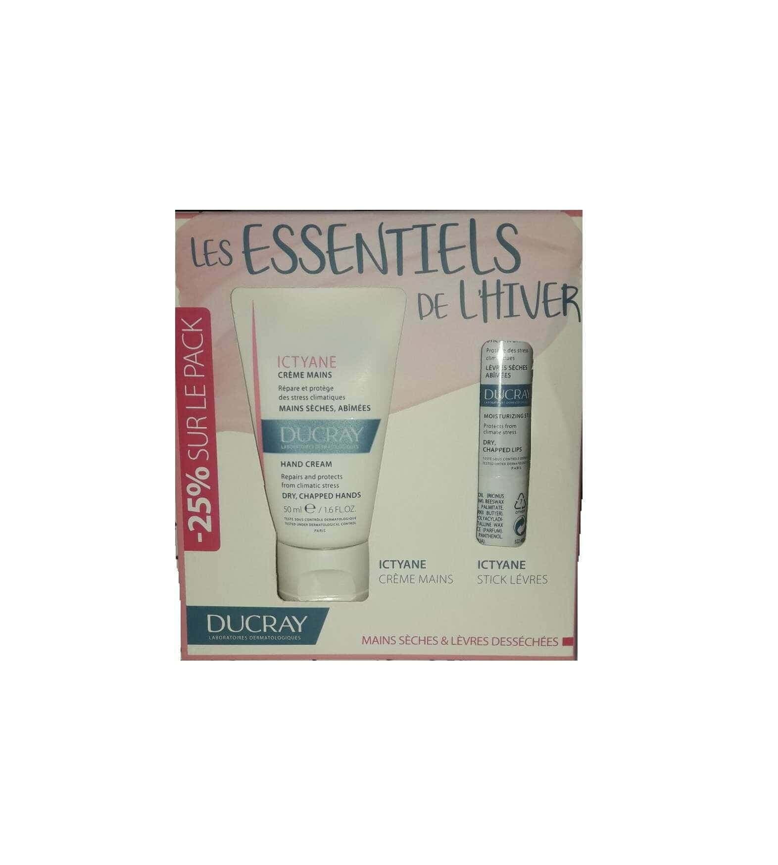 Ducray pack les essentiels de l’hiver mains et lèvres