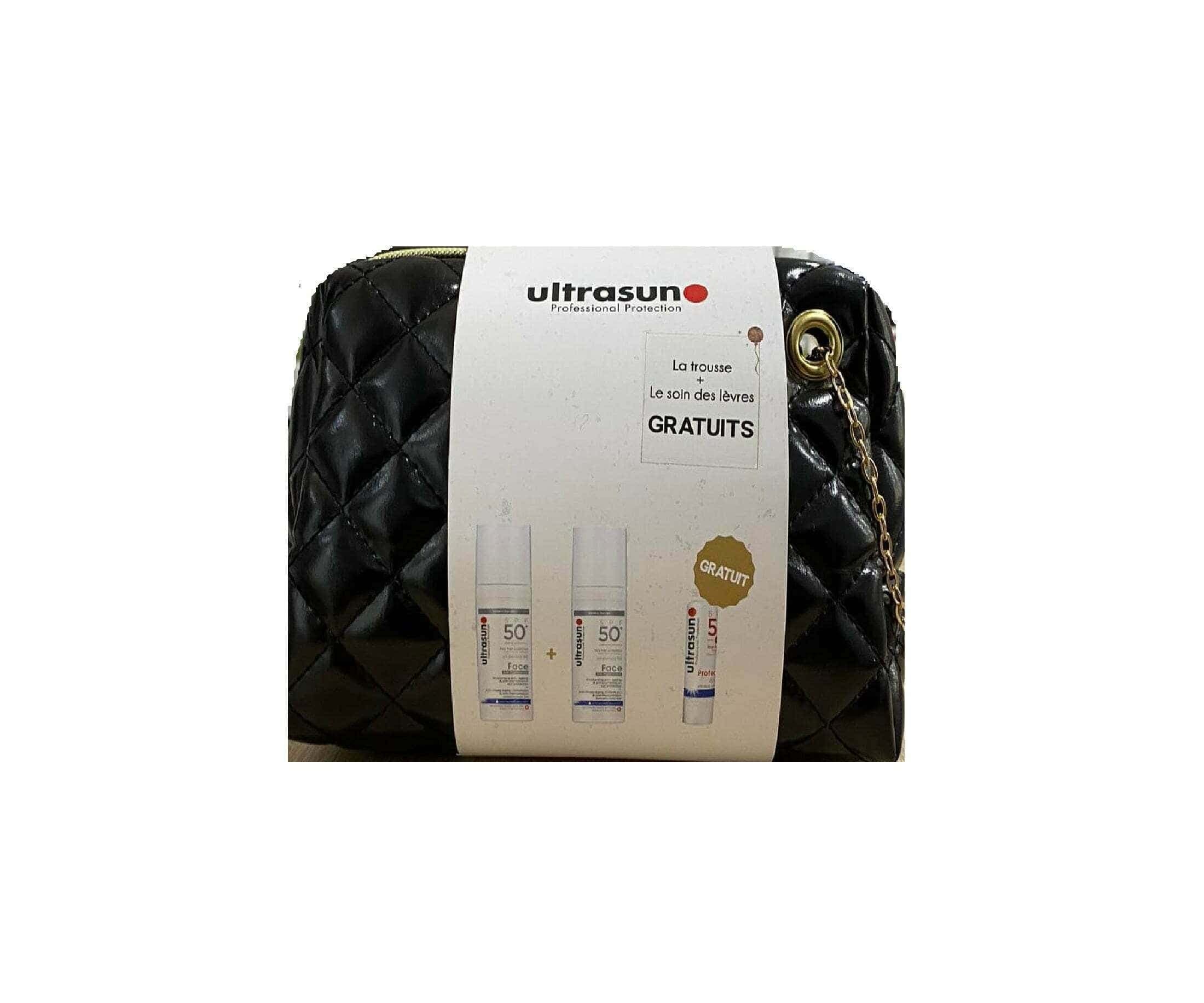 Ultrasun trousse 2 ultrasun face Anti-Ageing & Anti-Pigmentation SPF50+ 50ml + LIP spf50 gratuit