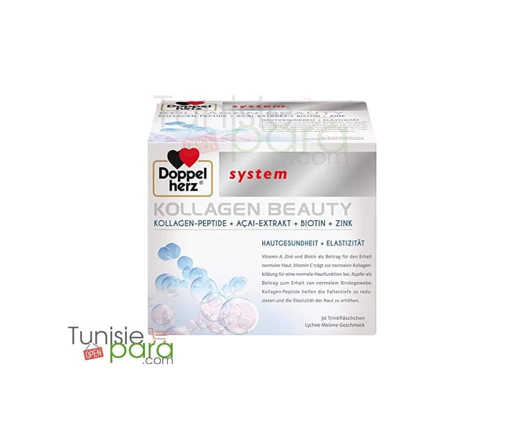 Doppelherz AKTIV Kollagen Beauty – Santé Elasticite de la peau – 30 Doses