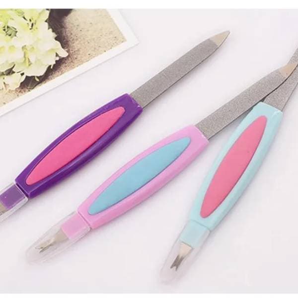 AOYASIYUE lot de 03 lime a cuticules 2in1