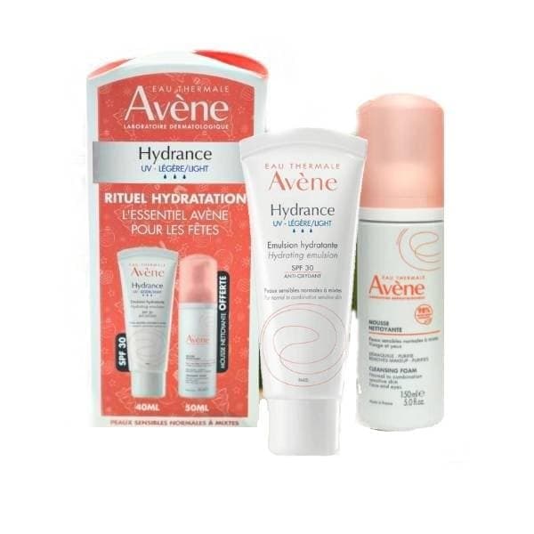 AVENE pack hydrance UV légère + mousse nett 50ml gratuit