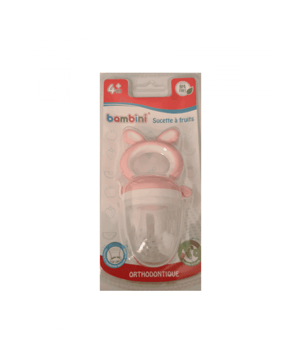 BAMBINI sucette a fruits rose ref425