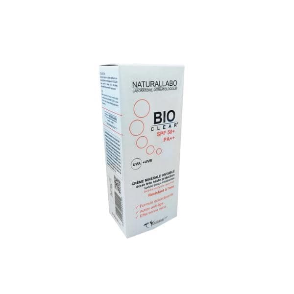 BIOCLEAR creme mineral invisible spf 50+