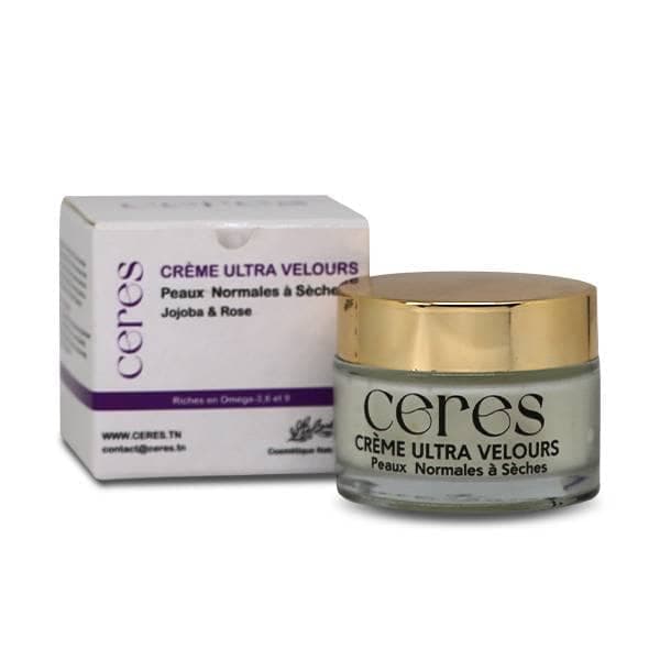 Ceres crème ultra velours Jojoba & Rose peaux normales à sèches 50ml