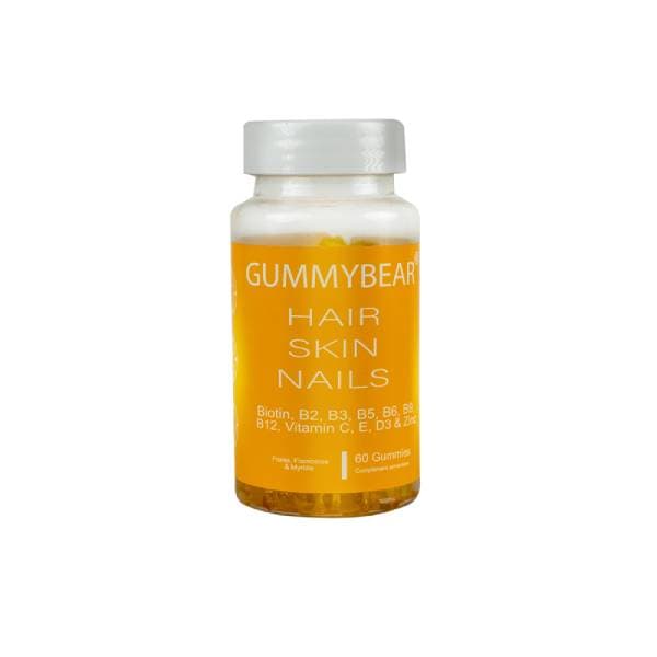 Gummy Bear Hair Skin Nails Vitamins 60 Gummies