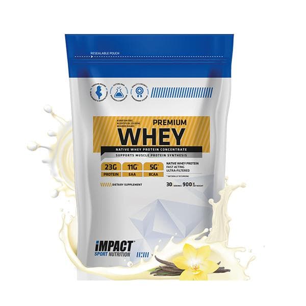 IMPACT Proteine Premium Whey Vanilla Ice Cream Sachet Format 900 Gr