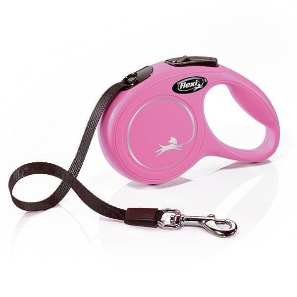 Flexi New Classic Tape – Laisse pour chien – M – P – 5 m – (<25 kg)