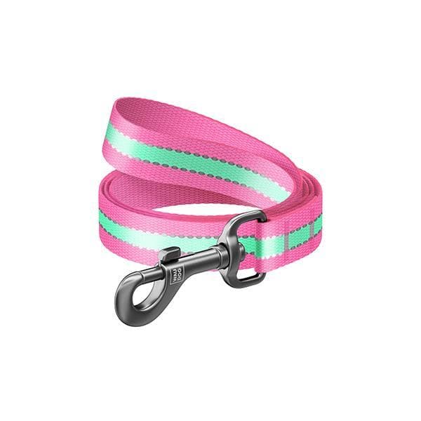 Laisse Nylon Fluo, Multi, Largeur: 20 mm, Longueur: 122 cm Rose