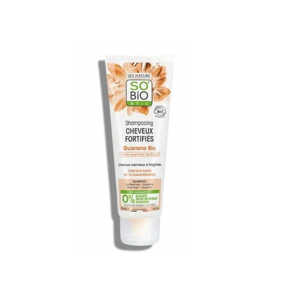 SO BIO shampooing cheveux fortifiés guarana 250 ml