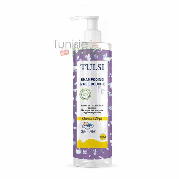 TULSI Bebe shampooing et gel douche 2 en 1 500 ml