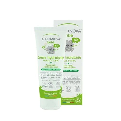 alphanova bébé bio creme hydratante visage/corps 75ml