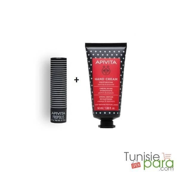 apivita pack creme mains + stick levre propolis