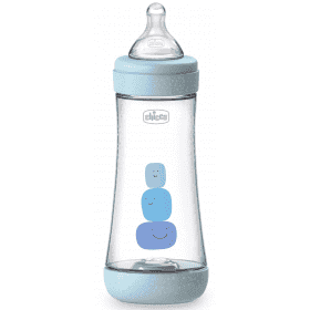 Chicco perfect-5 silicone bottle 300ml boy 4m+