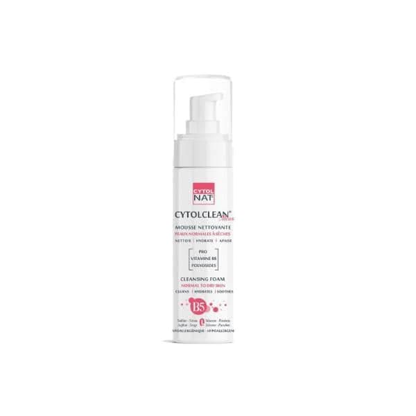 Cytol clean mousse nettoyante peaux normale à sèche 150ml