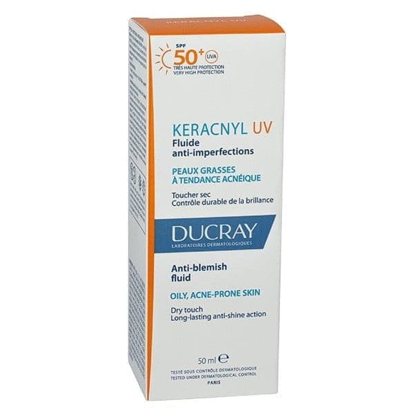 Ducray keracnyl uv fluide anti-imperfections spf 50+ 50 ml