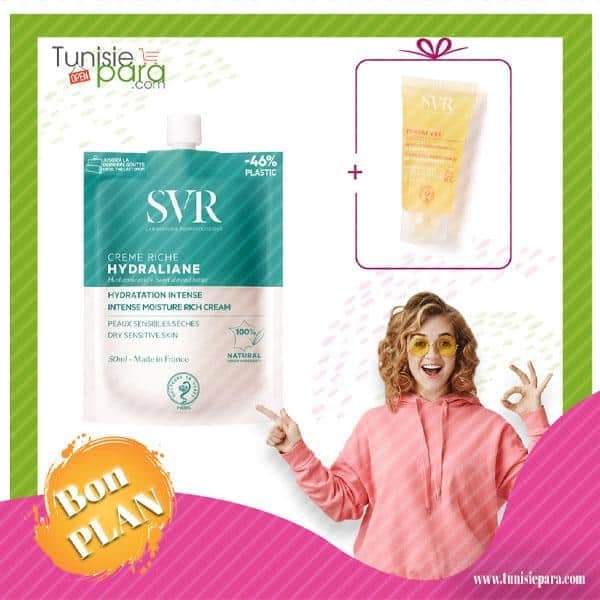 SVR HYDRALIANE Pack crème riche + topialyse huile lavant 55ml OFFERT