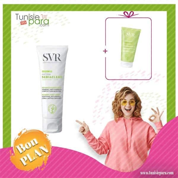 SVR SEBIACLEAR Pack hydra 48h + sebiaclear crème lavante 55ml