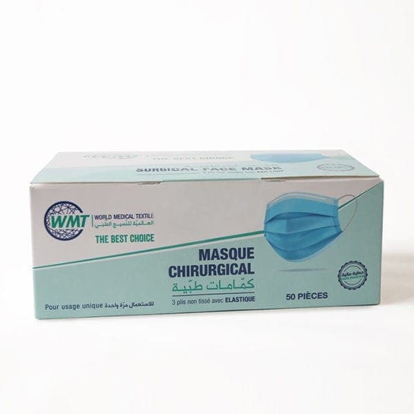masque chirurgical boite de 25 pieces – bleu