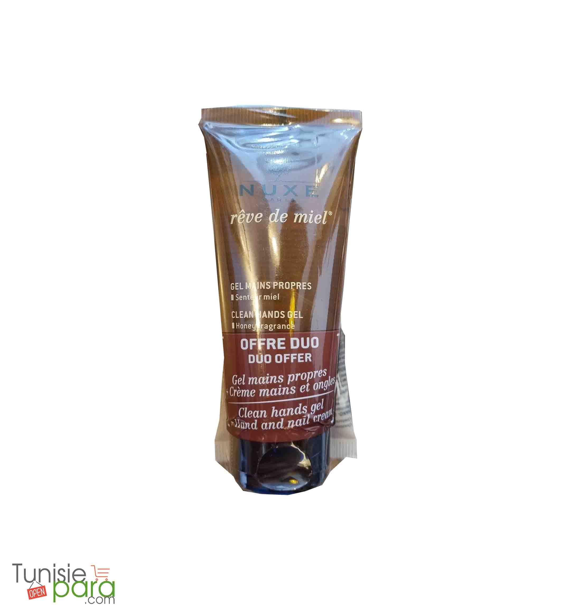Nuxe reve de miel creme mains et ongles 30 ml + gel mains lavant 30ml(offert)