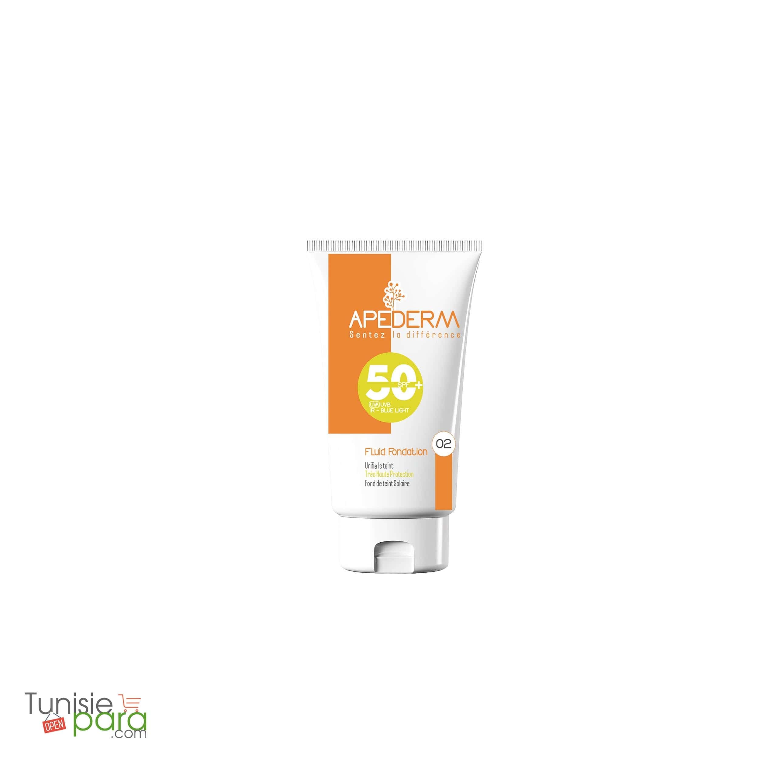 Apederm ecran fluide foundation teinté spf50+ N 02 15 ml