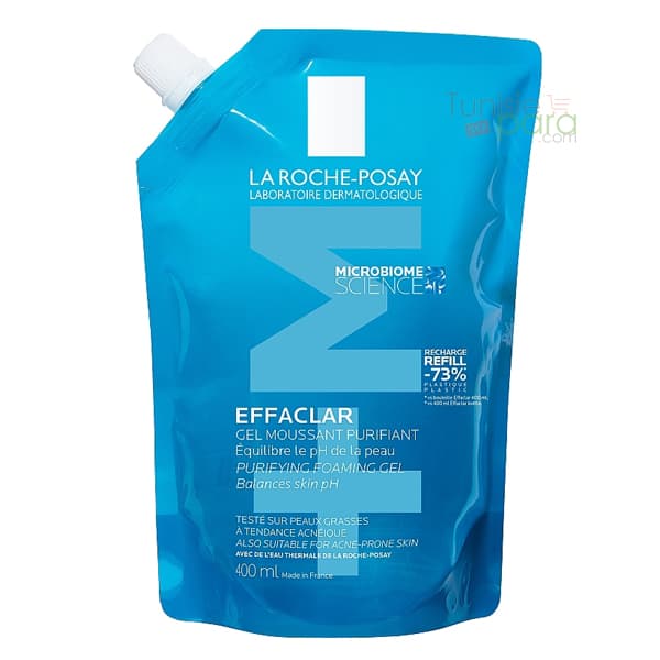 La Roche Posay effaclar M gel moussant purifiant recharge 400ml
