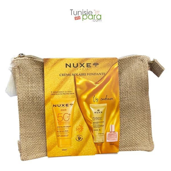 Nuxe Crème Fondante Visage Spf50+ Huile De Douche 30ml Offerte + Huile Prodigieuse florale Or 10ml + Trousse Offerte