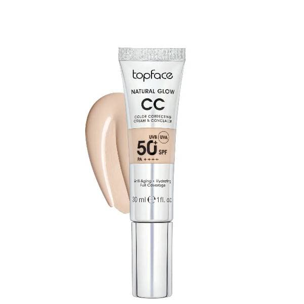 Topface Natural Glow CC Cream et Concealer Dark Sand 008