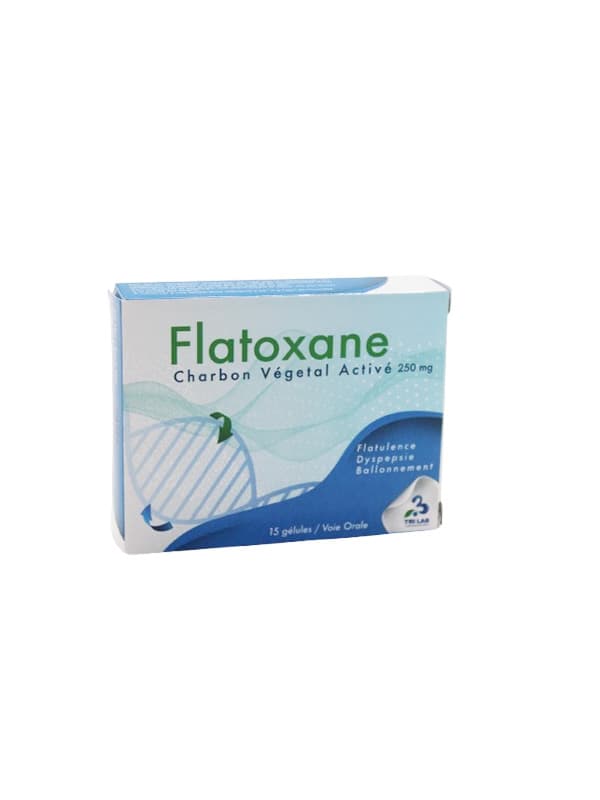 FLATOXANE CHARBON ACTIVE 250MG GELULES B/15