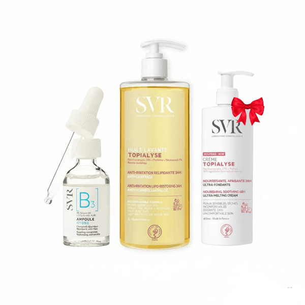 SVR Pack Topialyse huile lavante 1L + Ampoule B3 +Topialyse creme 400ml GRATUITE