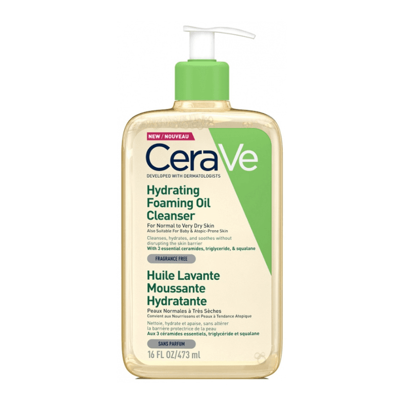cerave huile lavante moussante hydratante 473ml (EMBALLAGE DEFECTUEUX)