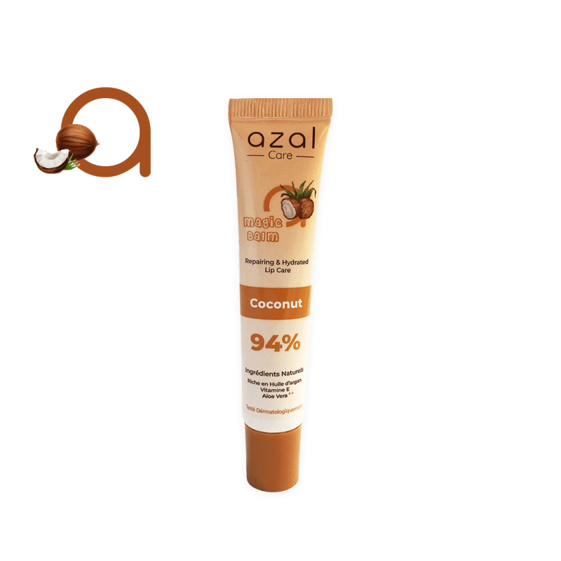 AZAL BAUME A LEVRES REPARATEUR HYDRATANT AU NOIX DE COCO 15 ML LC-CC-15
