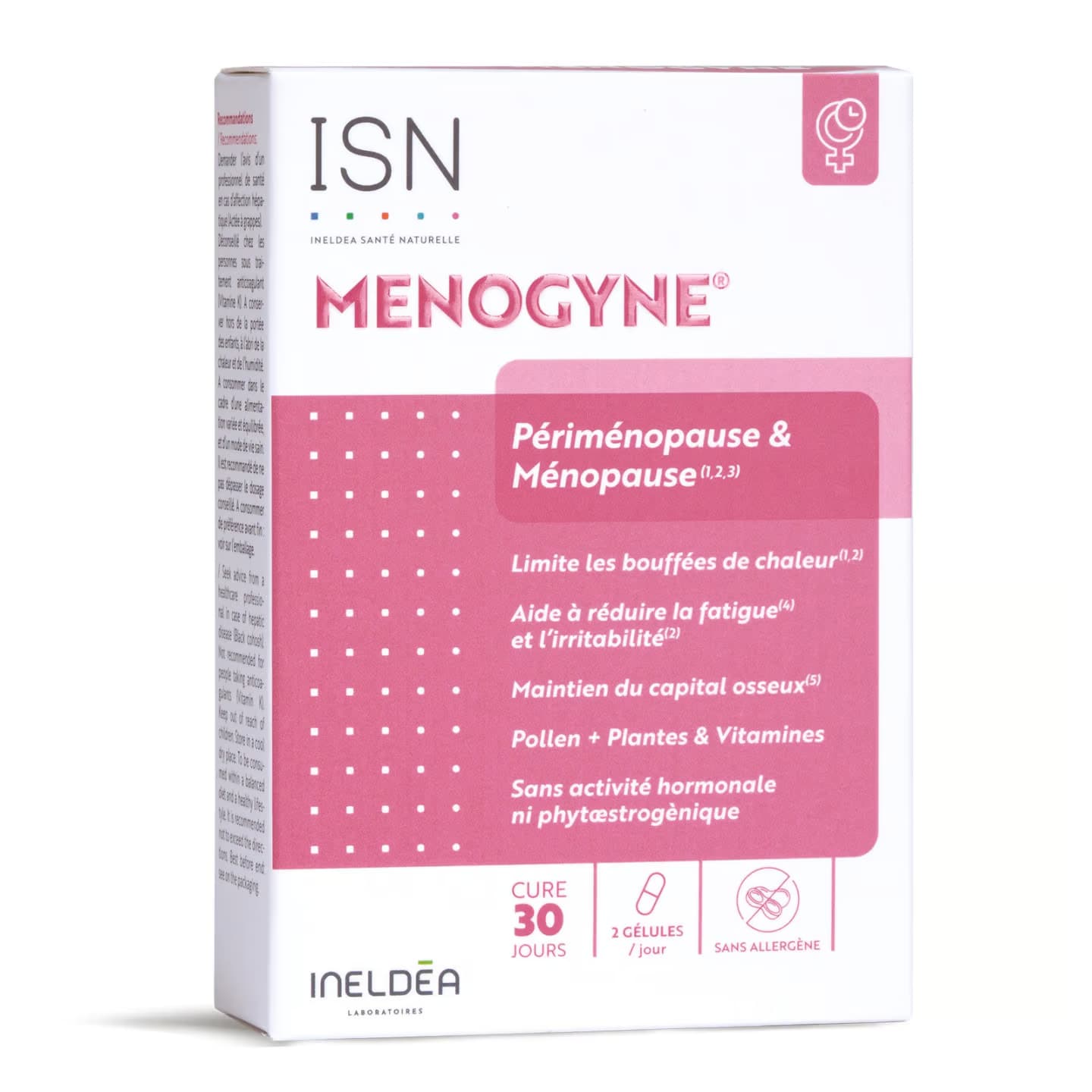 ISN Menogyne® Périménopause et Ménopause 60 gélules