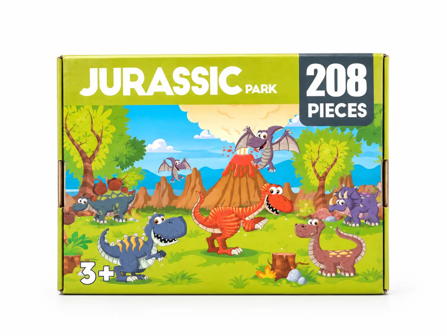 JOUET :jisgaw puzzle 208 pcs jurassic part