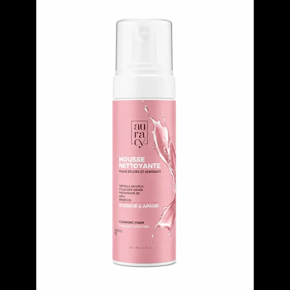 AURACY MOUSSE NETTOYANTE PEAUX SECHES ET SENSIBLES 150ML