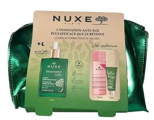 NUXE Trousse Nuxuriance Ultra Sérum 30ml + eau micellaire 100ml + Crème anti age 15ml Ref0056